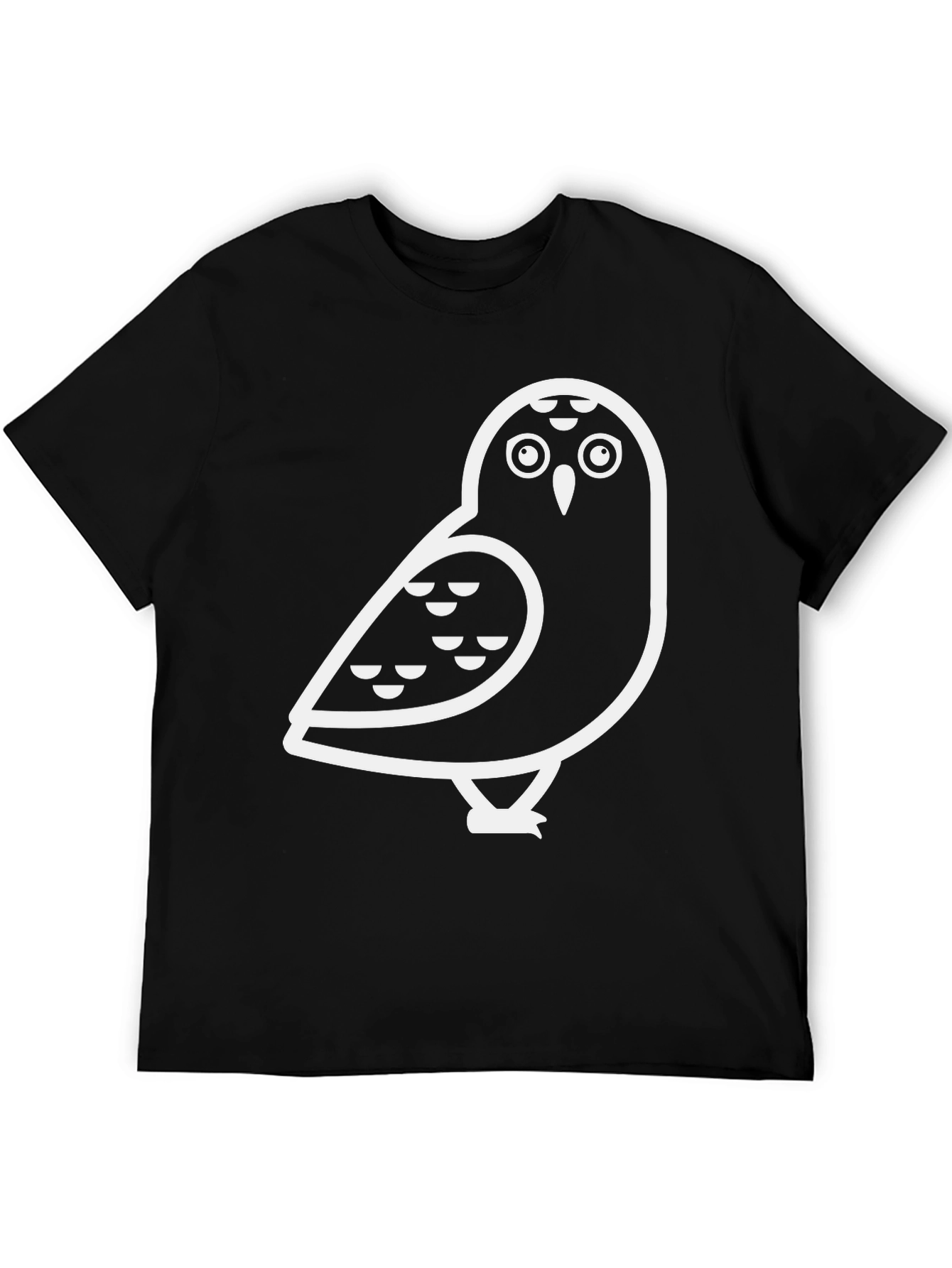Cool Owl Graphic Black T-Shirt