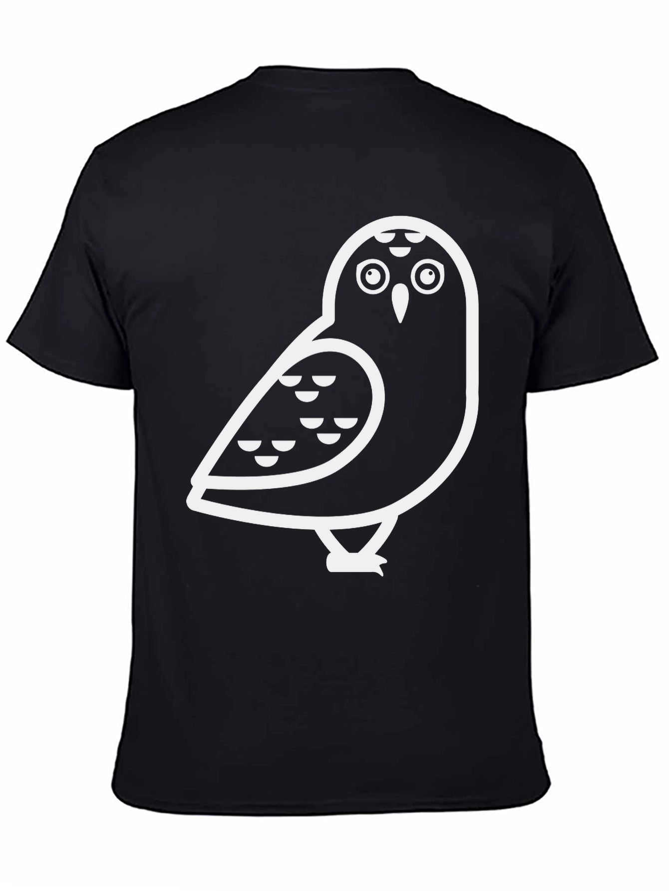 Cool Owl Graphic Black T-Shirt