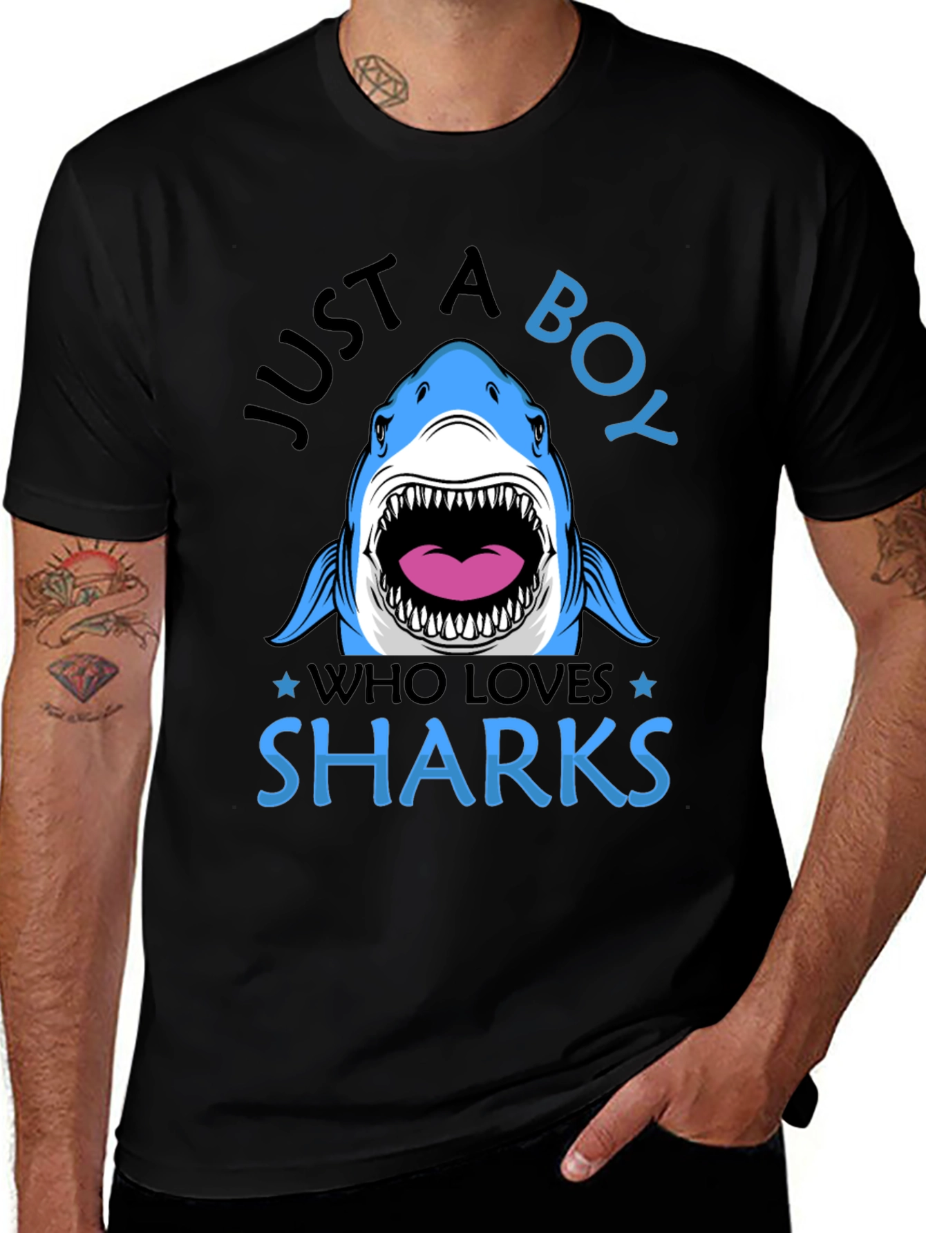Just A Boy Who Loves Sharks T-Shirt