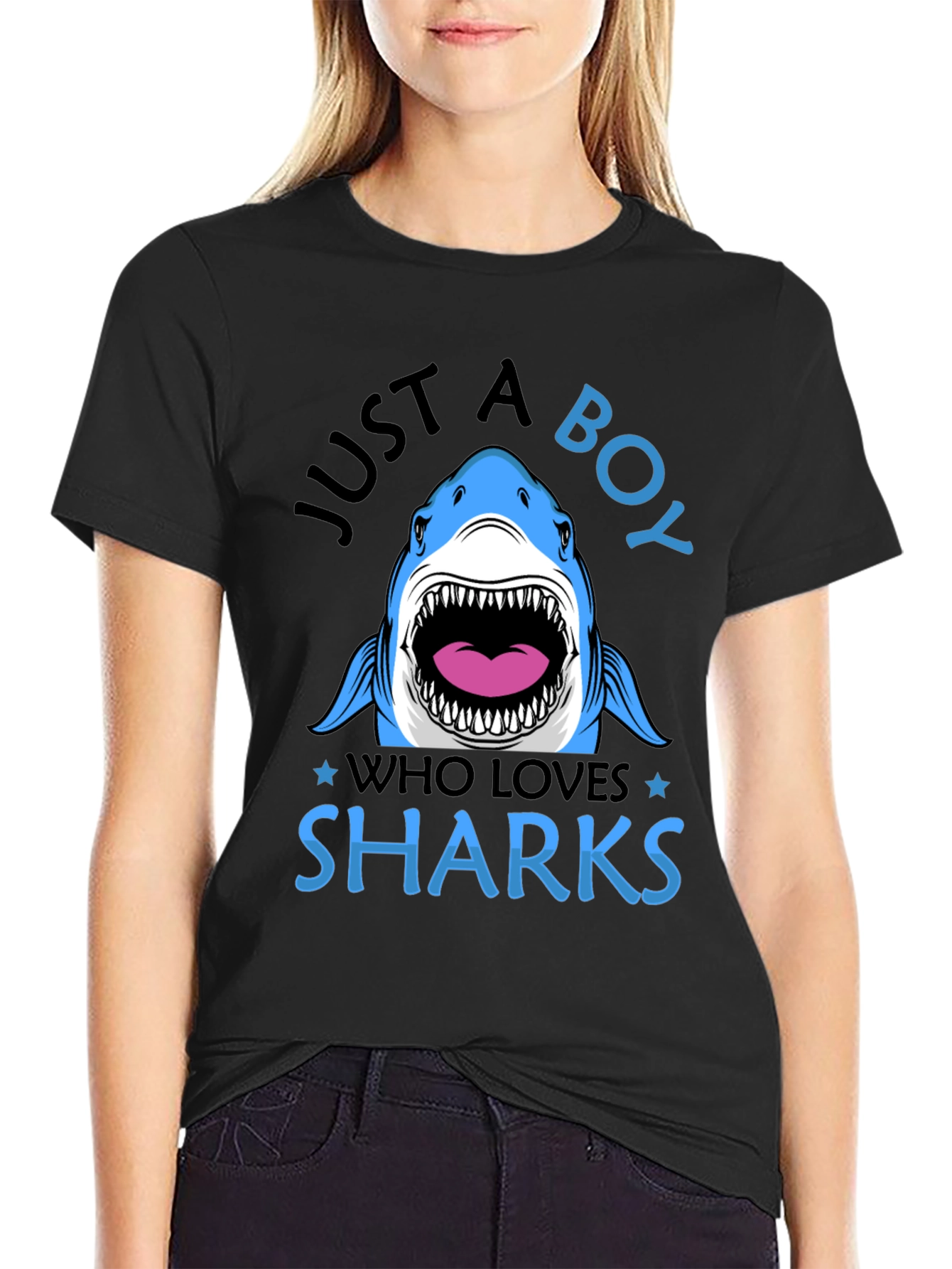 Just A Boy Who Loves Sharks T-Shirt