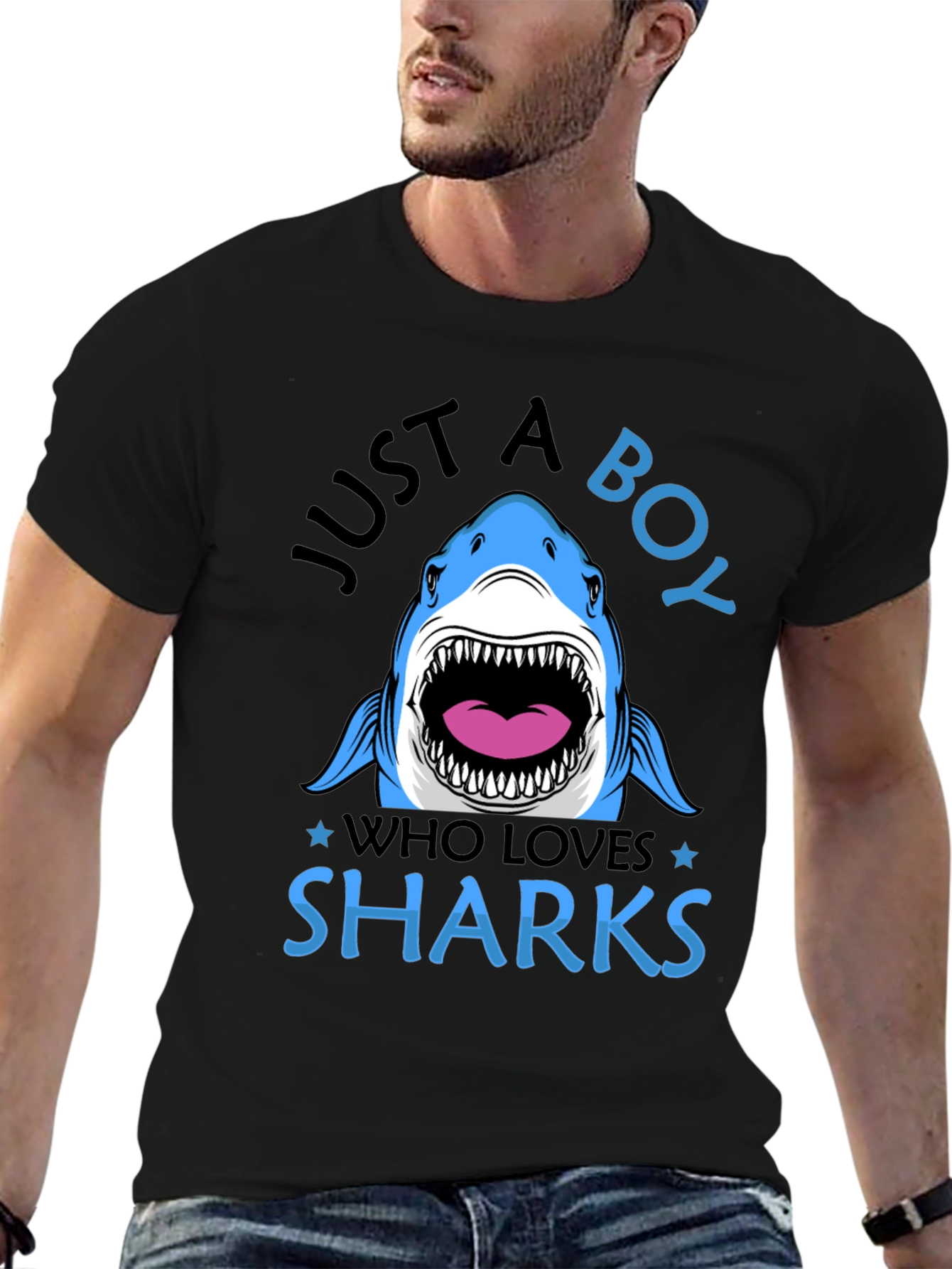 Just A Boy Who Loves Sharks T-Shirt