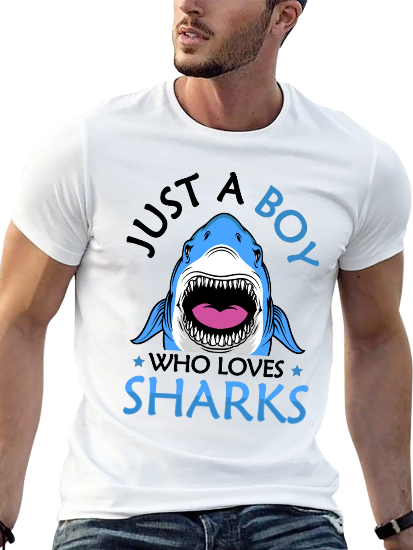 Just A Boy Who Loves Sharks T-Shirt