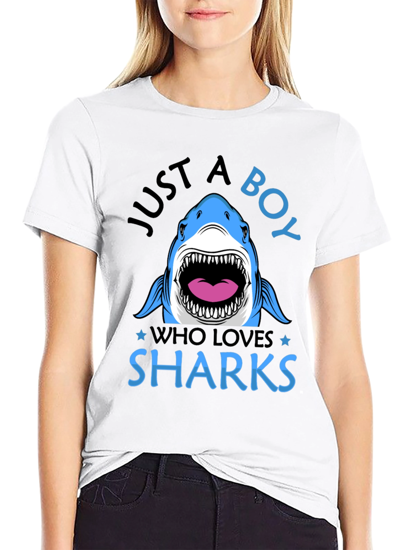 Just A Boy Who Loves Sharks T-Shirt