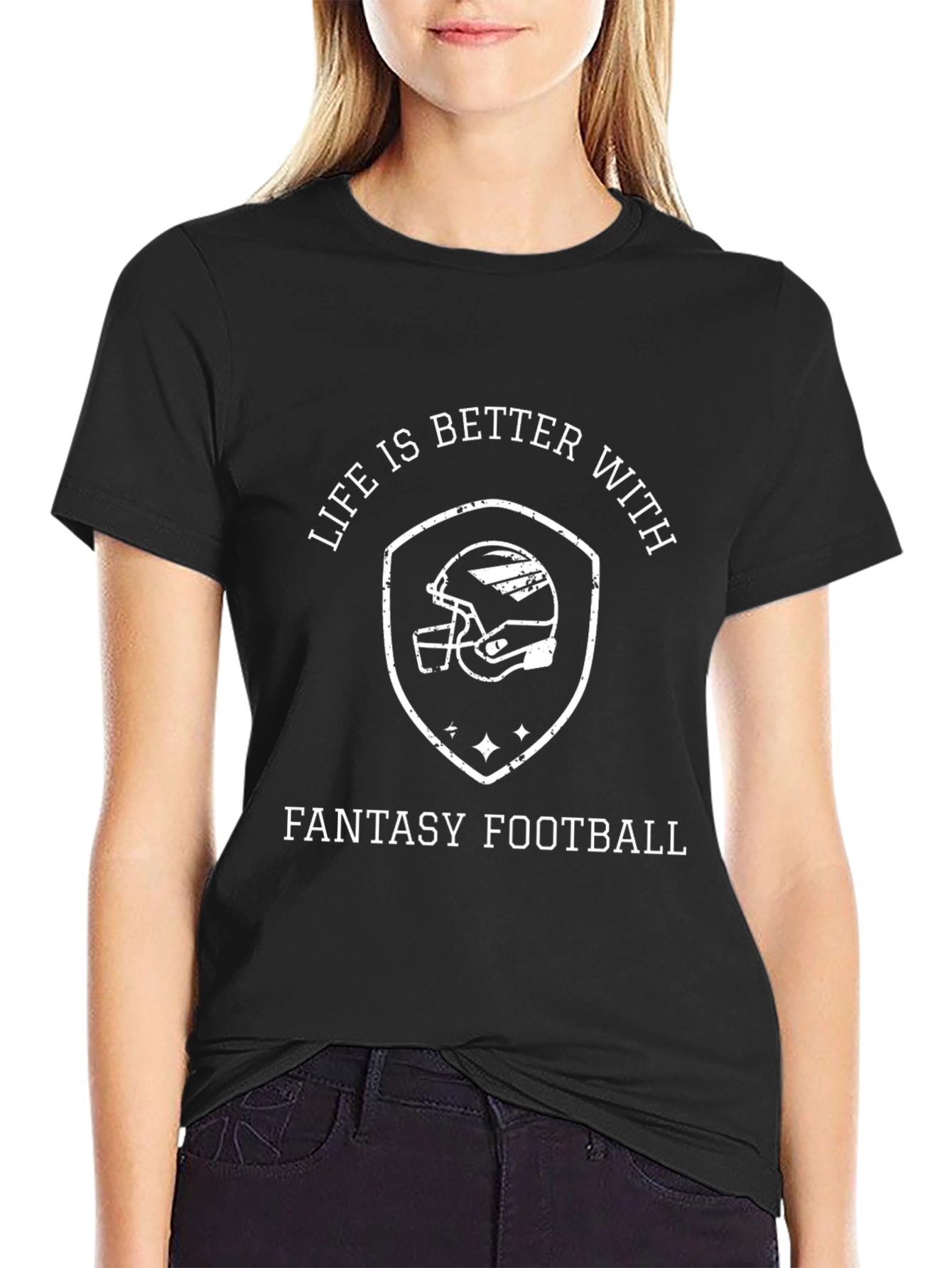 Fantasy Football Graphic Tee - Black