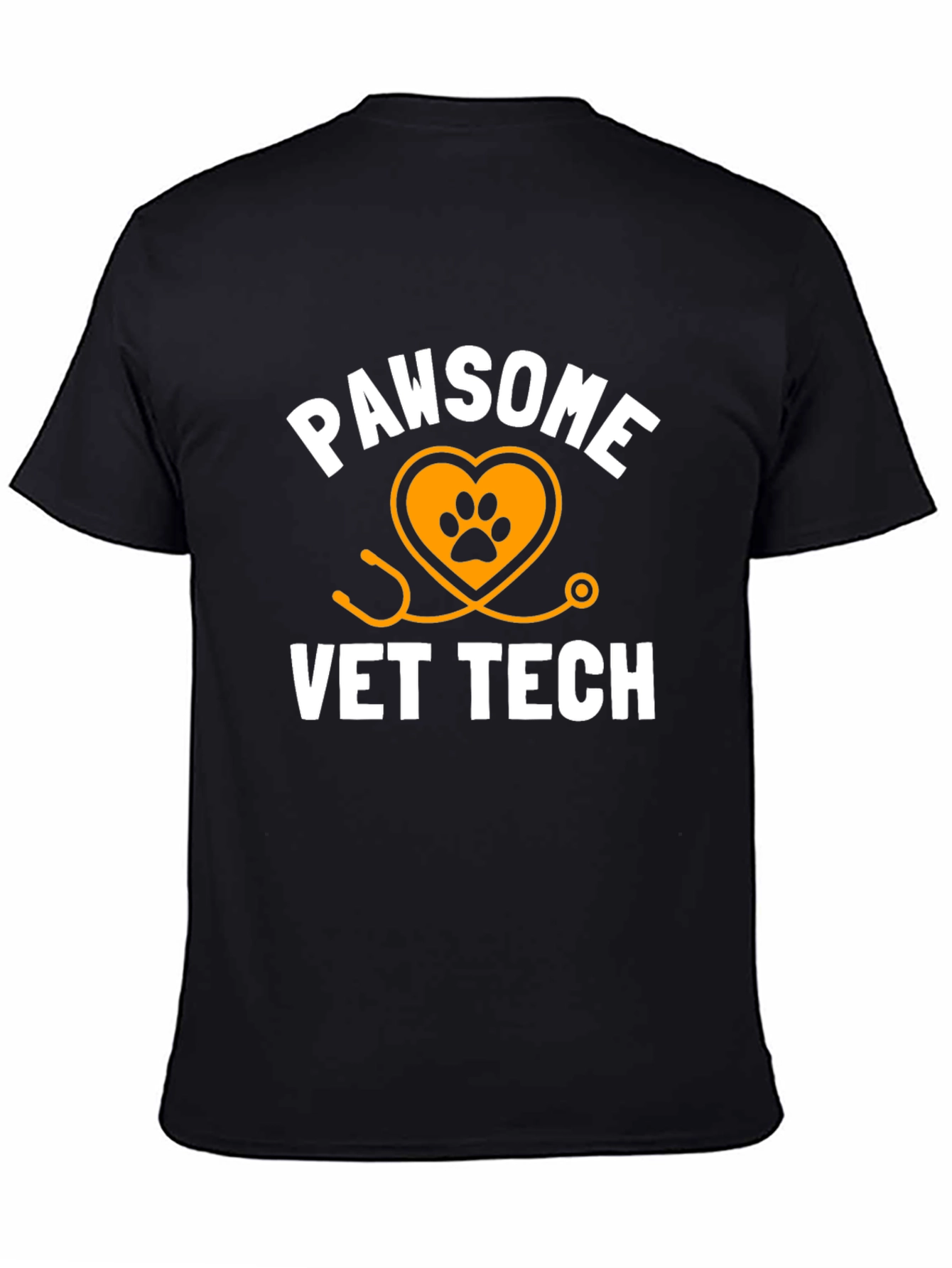 Pawsome Vet Tech T-Shirt - Black