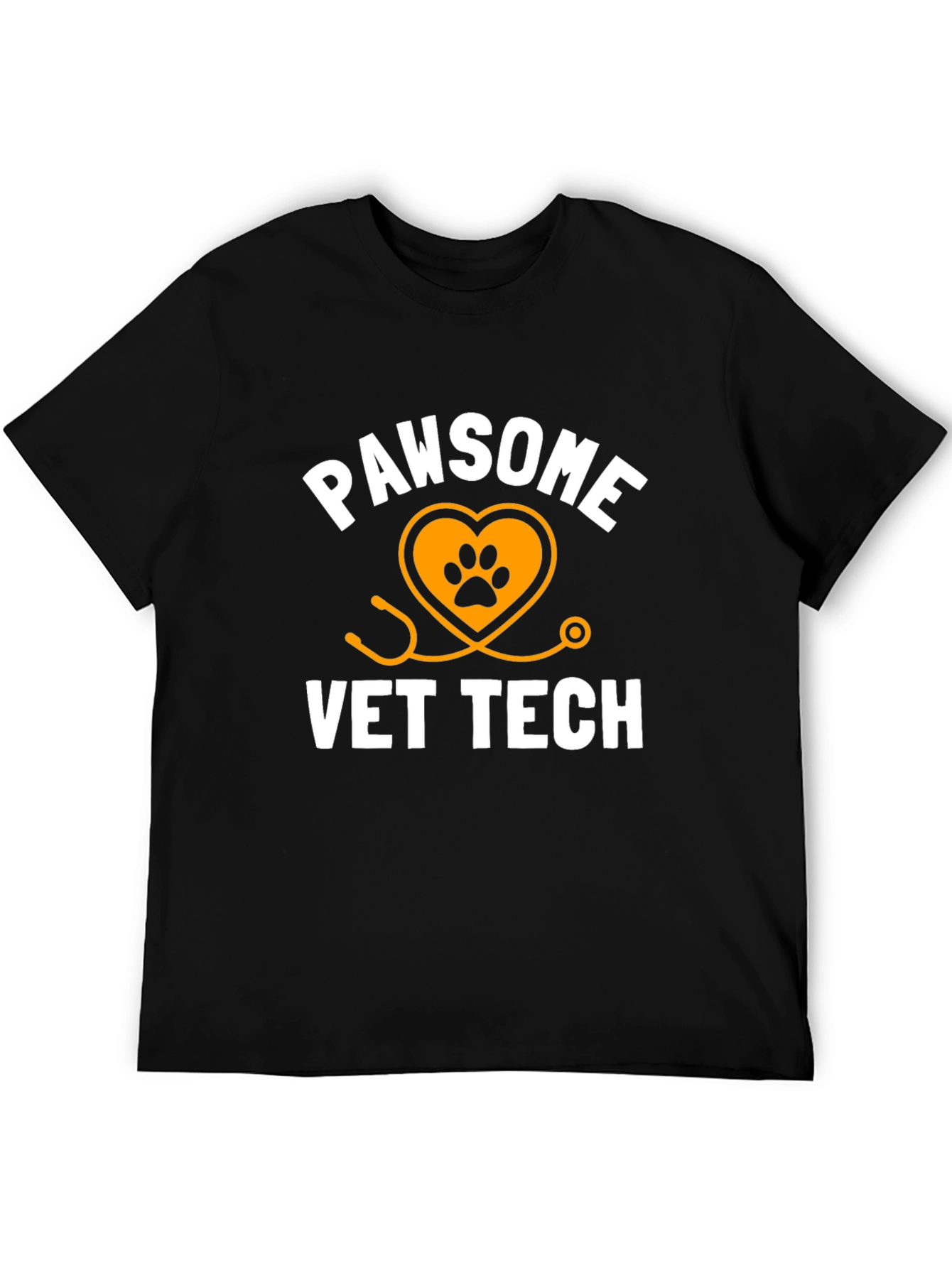 Pawsome Vet Tech T-Shirt - Black