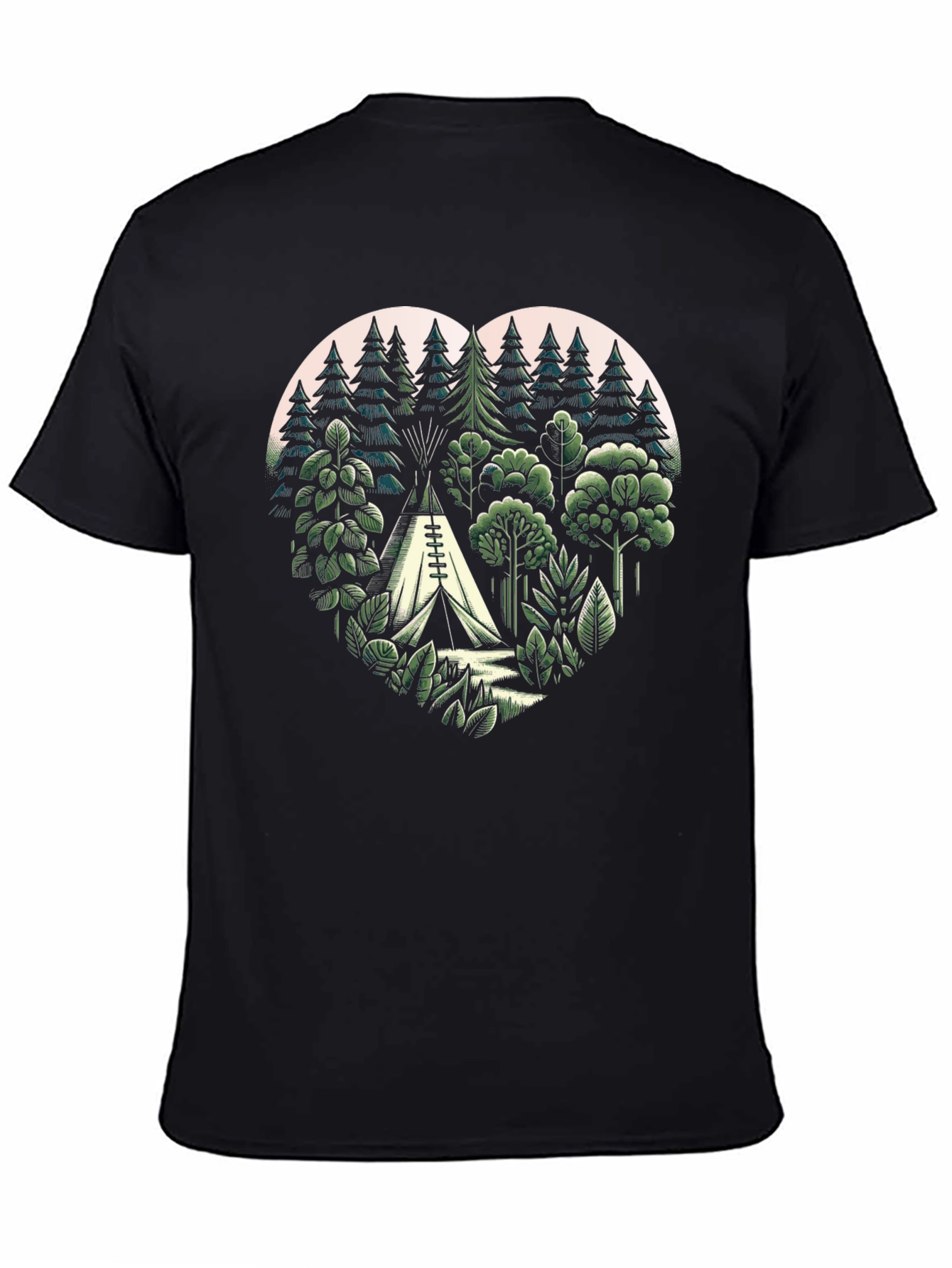 Nature Heart Camping T-Shirt