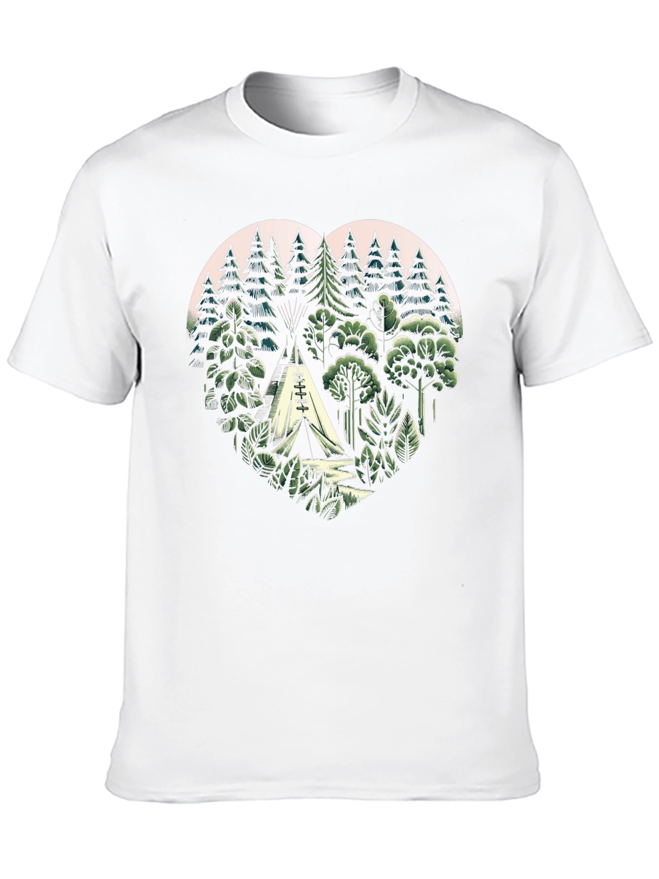 Nature Heart Camping T-Shirt
