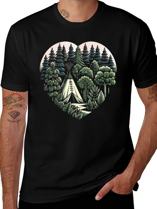 Nature Heart Camping T-Shirt