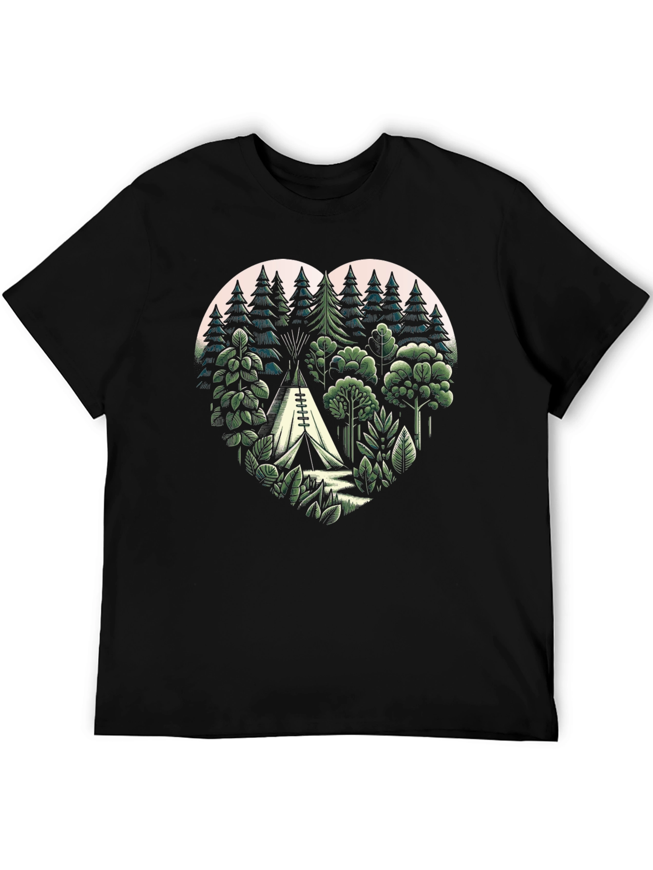 Nature Heart Camping T-Shirt