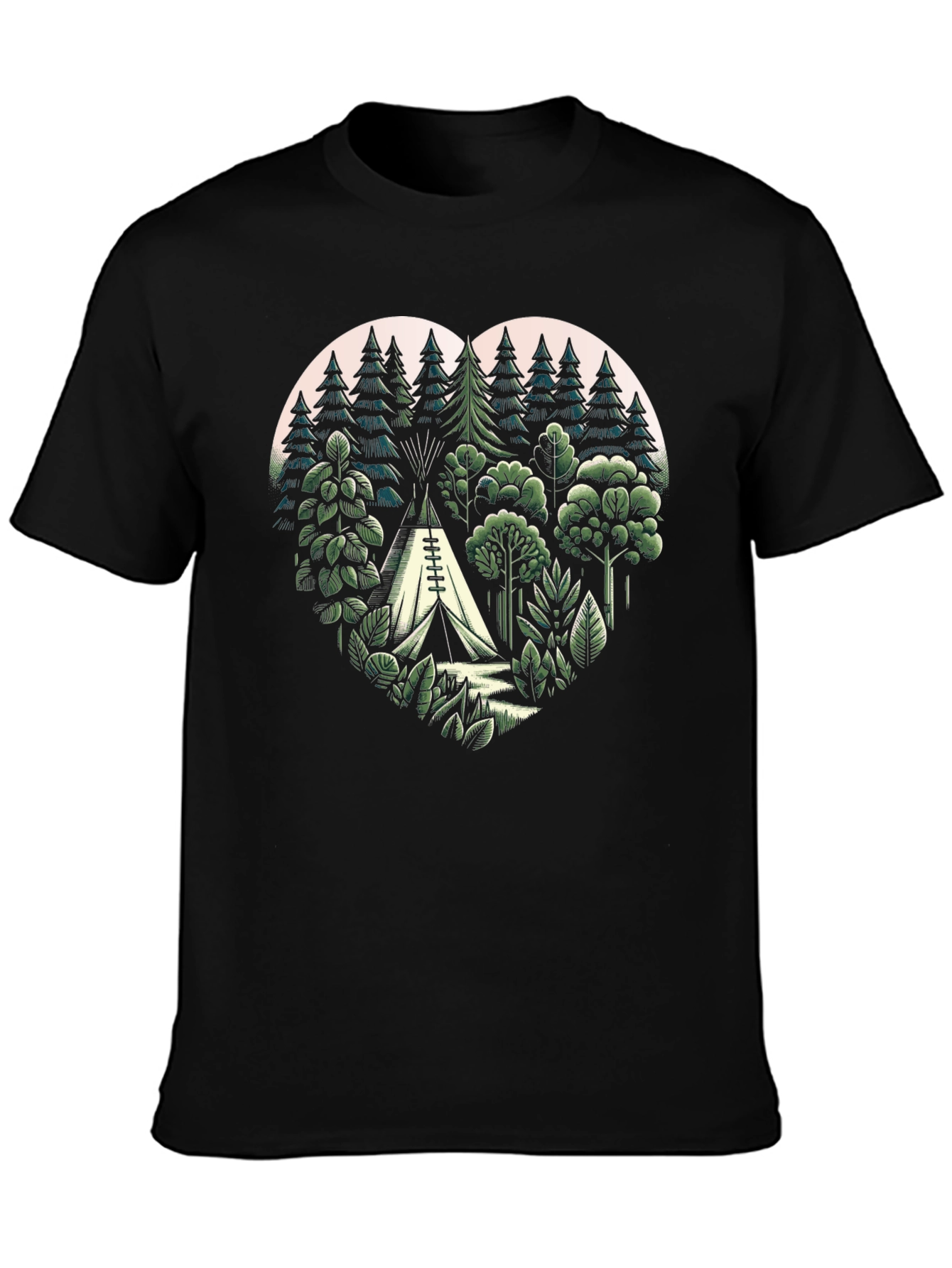 Nature Heart Camping T-Shirt
