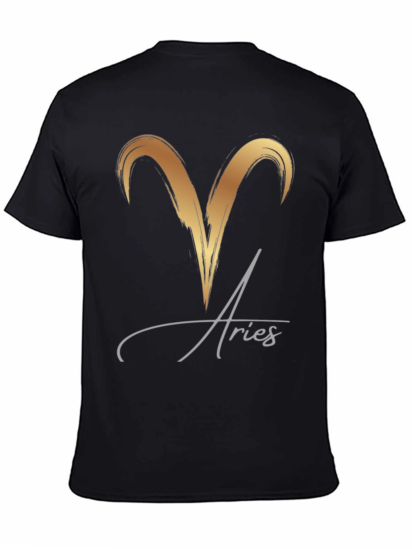 Aries Zodiac T-Shirt - Black Graphic Tee