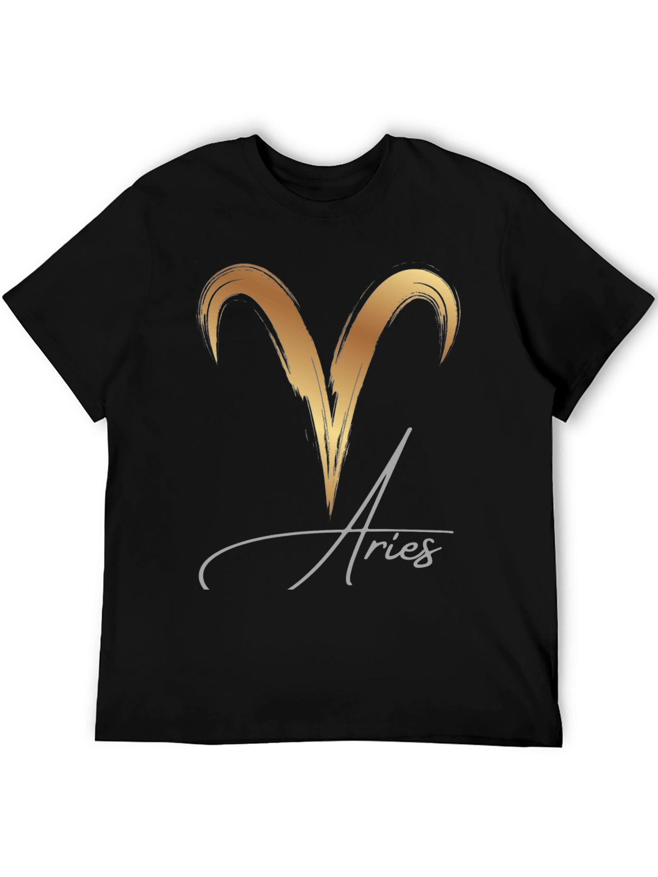 Aries Zodiac T-Shirt - Black Graphic Tee